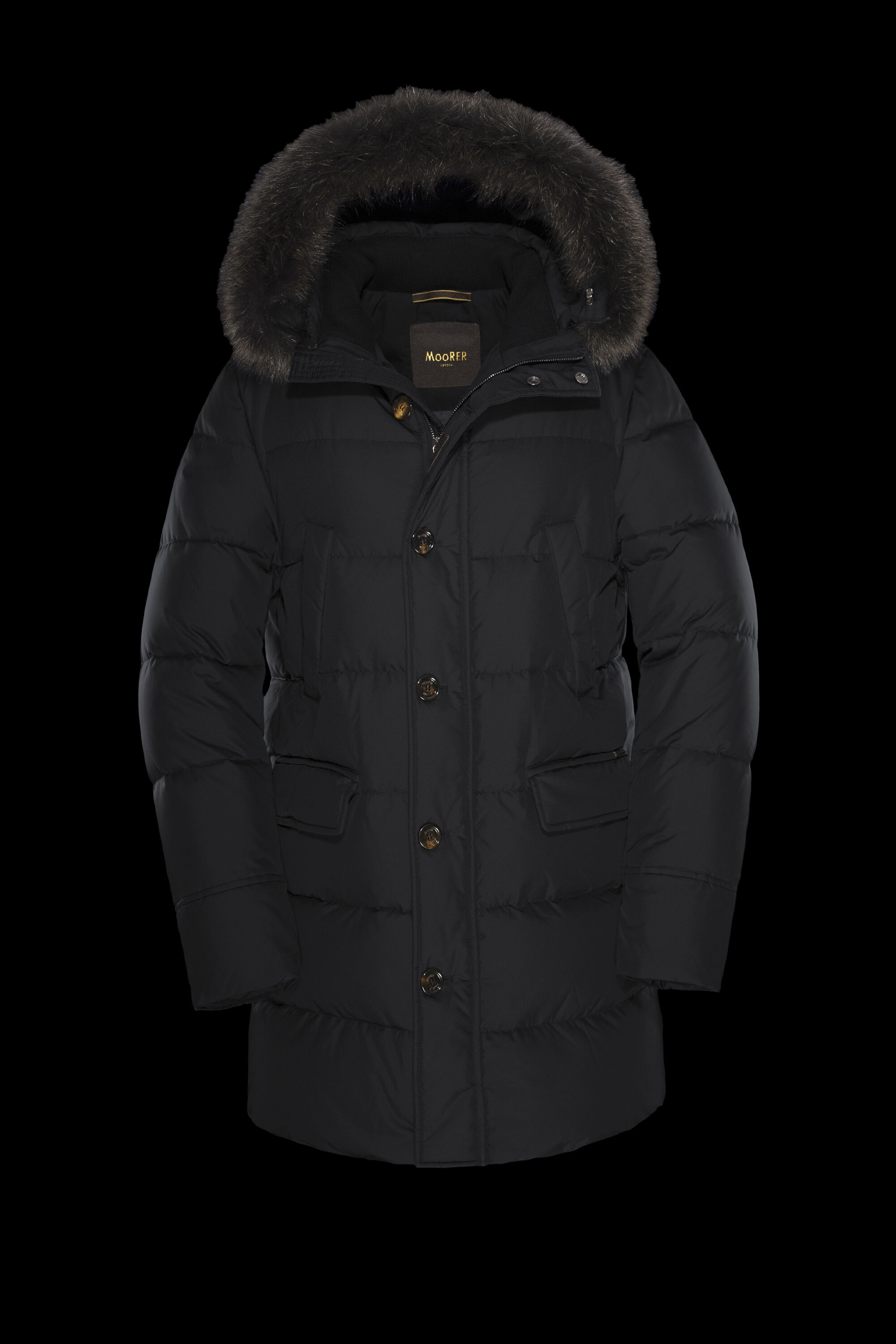 BARBIERI-WK in BLACK: Luxury Italian Parka for Men | MooRER®