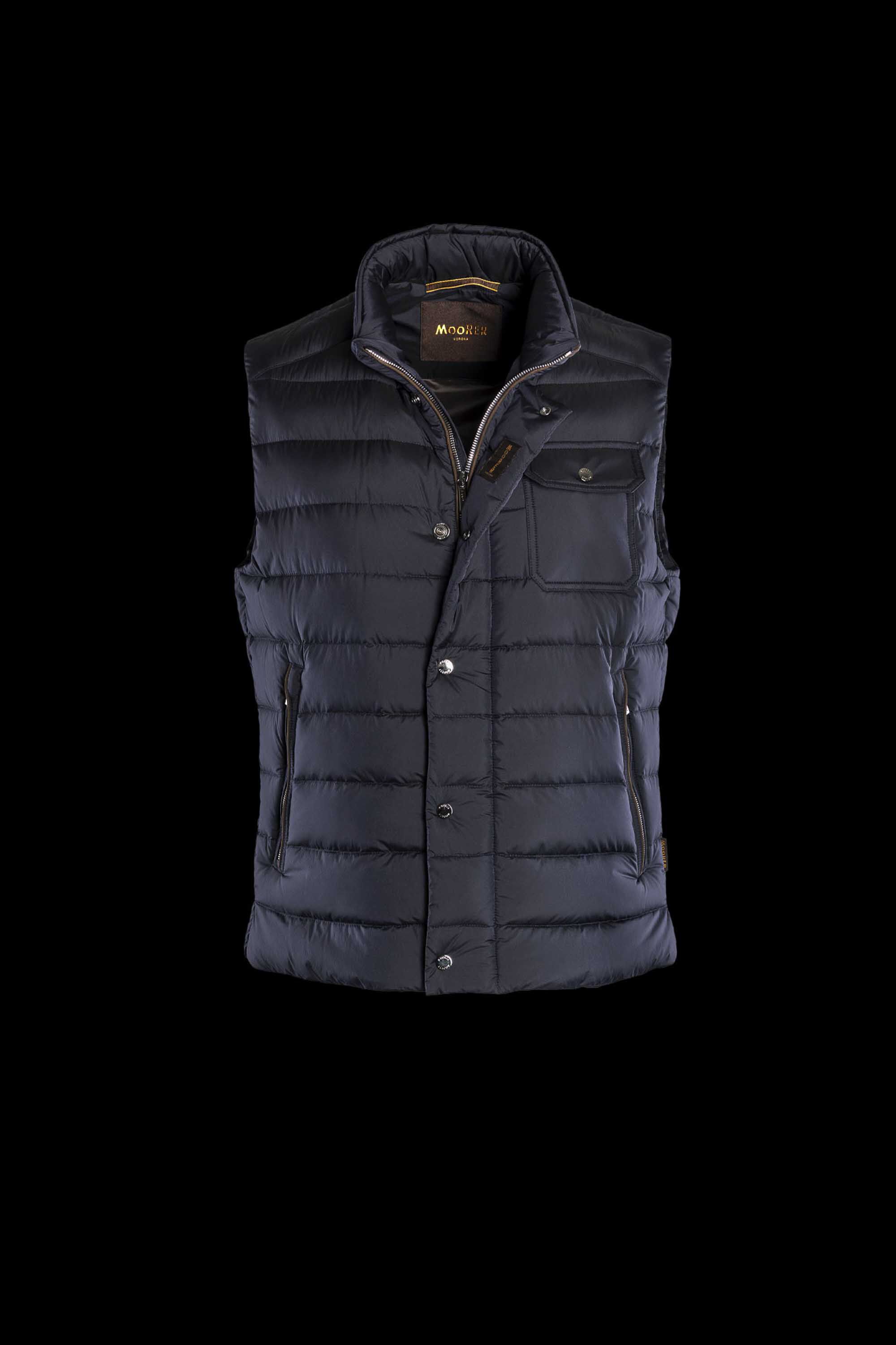 Moorer quilted padded gilet - Blue