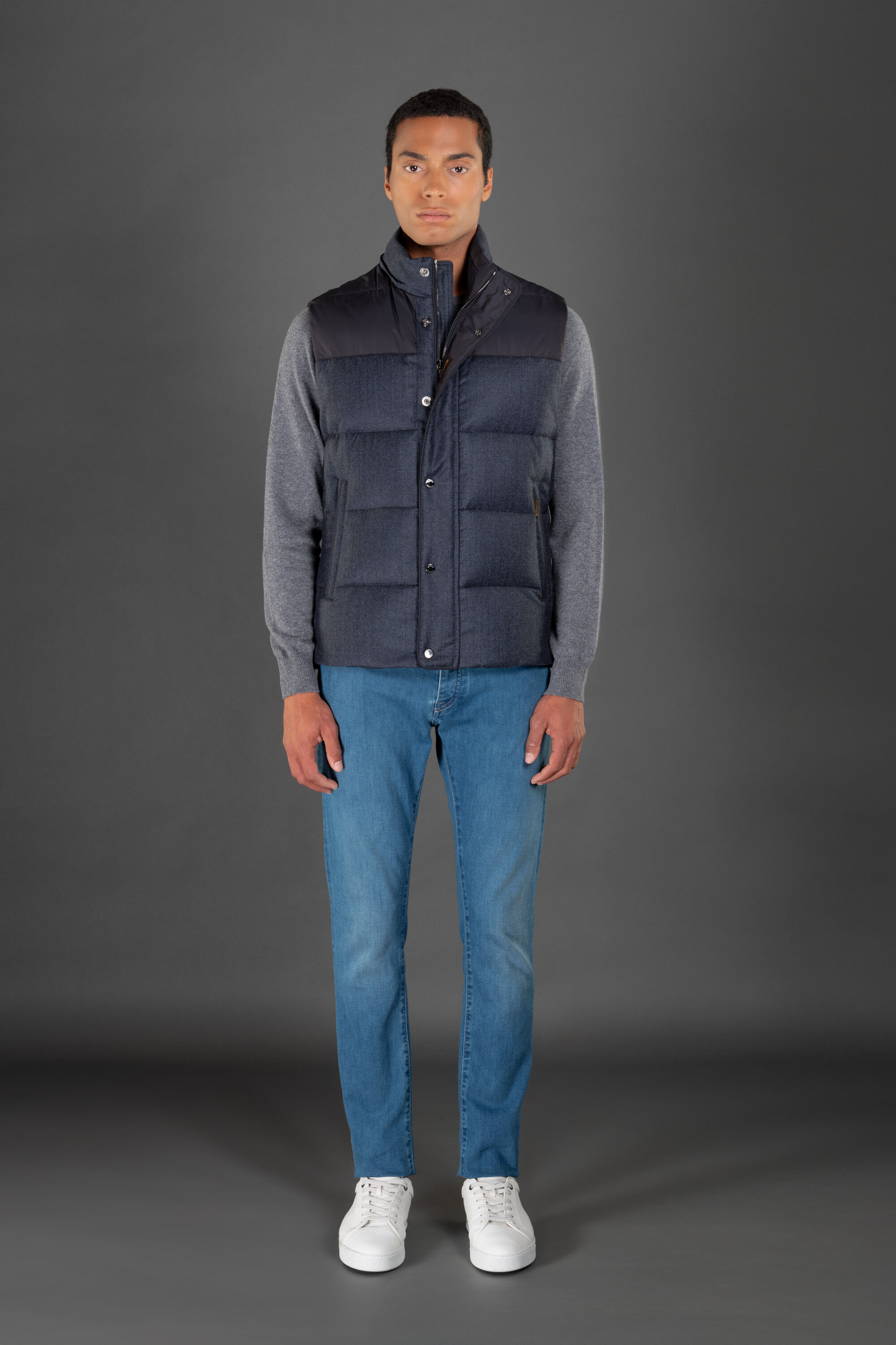 BENSO-FF in BLU: Luxury Italian Jackets for Men | MooRER®