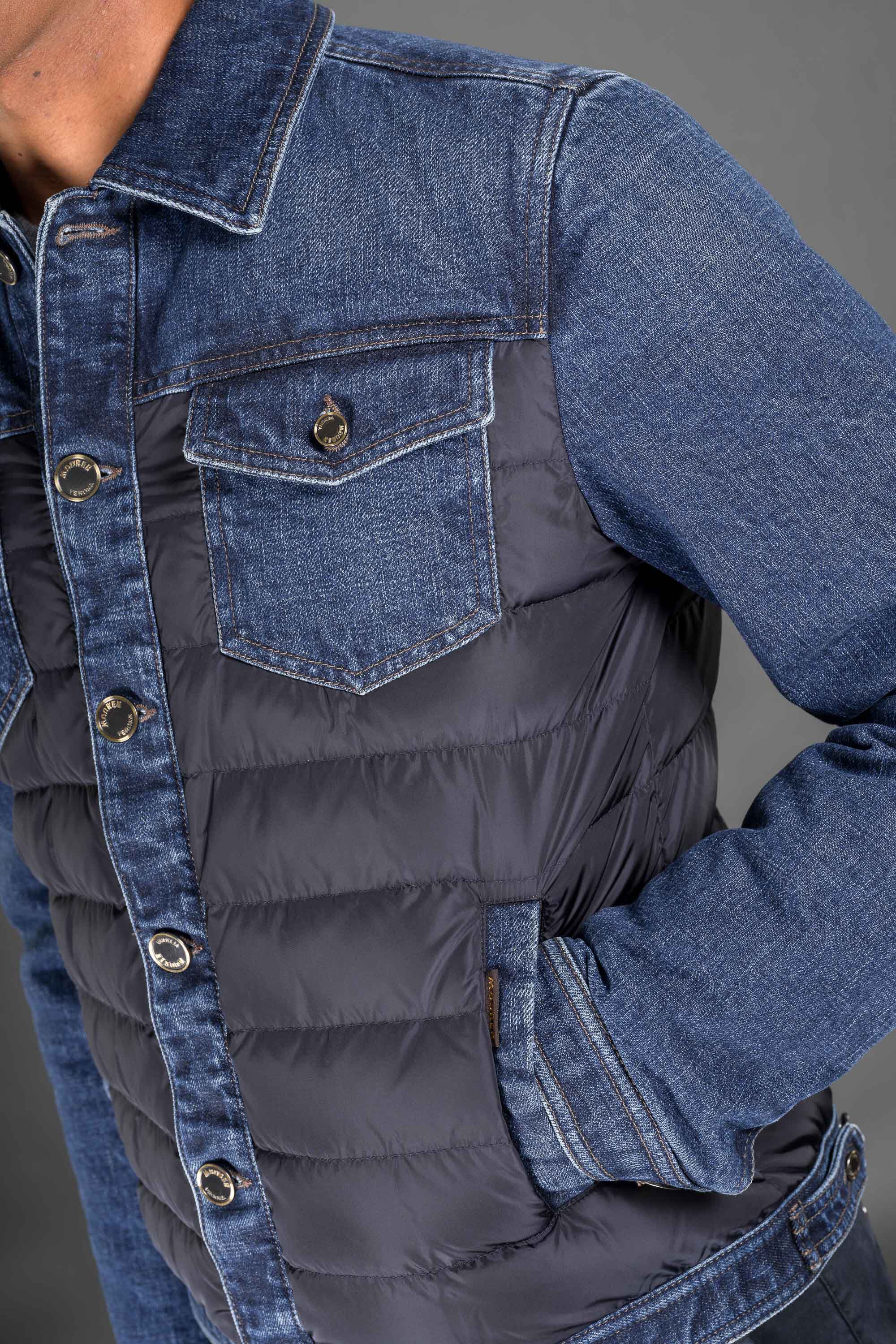 MONDOR-104S in BLU: Luxury Italian Jackets for Men | MooRER®