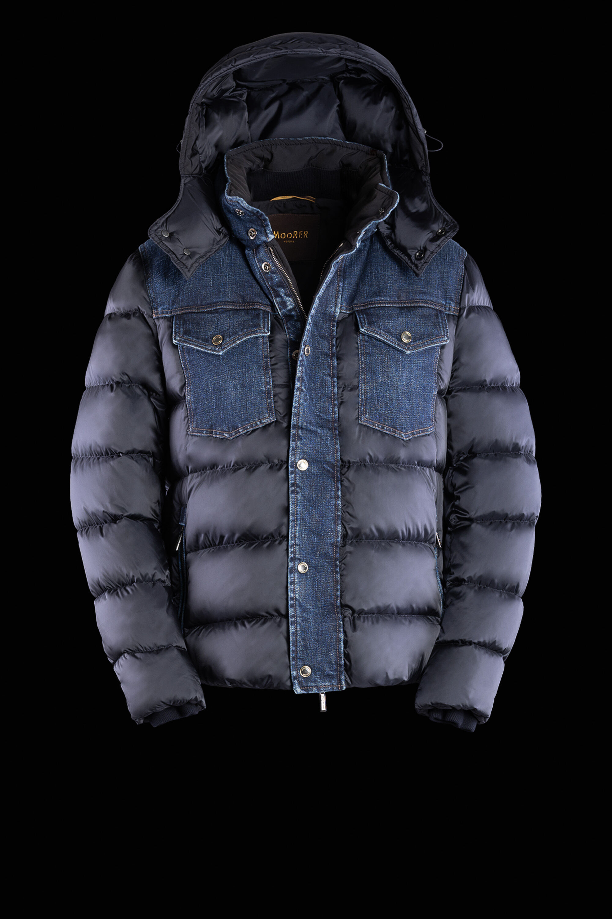 TEVE-104S in BLU: Luxury Italian Bombers for Men | MooRER®